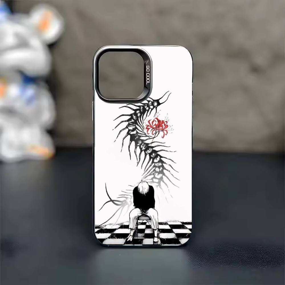 Обои Tokyo G-Ghoul Чехол для телефона Для iPhone 17 16 15 14 13 12 11 Pro Max Plus Серебряный конфетти Матовый чехол