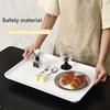 Serving Tray Platter Rectangular Vegetable And Fruit Trays for Snack Dessert Cookie Cheese Plastic Platters Large BPA Free Food Trays Party Supplies