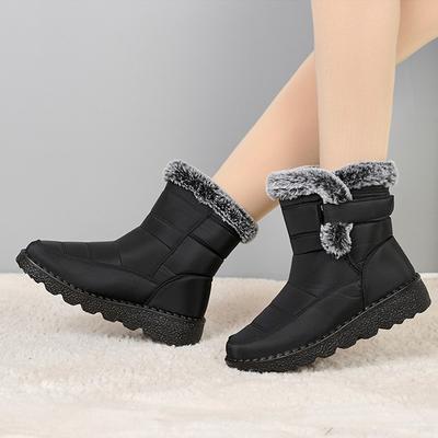 Зимние новые женские и мужские теплые бархатные утолщенные с круглым носком удобные на толстой подошве большие хлопковые ботинки