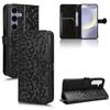 For Samsung Galaxy S24 Cover Dot Imprinted Shockproof Leather Wallet Stand Mobile Phone Case