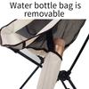 Складной стул «Луна» для улицы с подголовником, боковой карман, рама из алюминиевого сплава, сверхмощный, легкий, портативный, для кемпинга, альпинизма, пешего туризма, складной