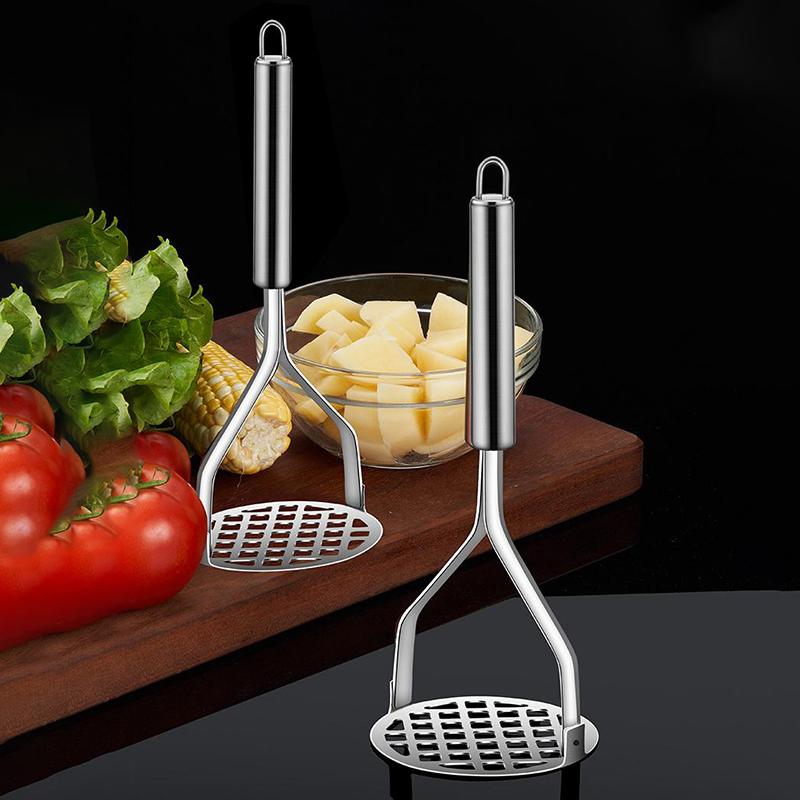 Kitchen Gadget Creative Mud Press Masher Puree Juice Maker Stainless Steel Potatoes Crusher Pusher Fruit Tools Cocina Cozinha