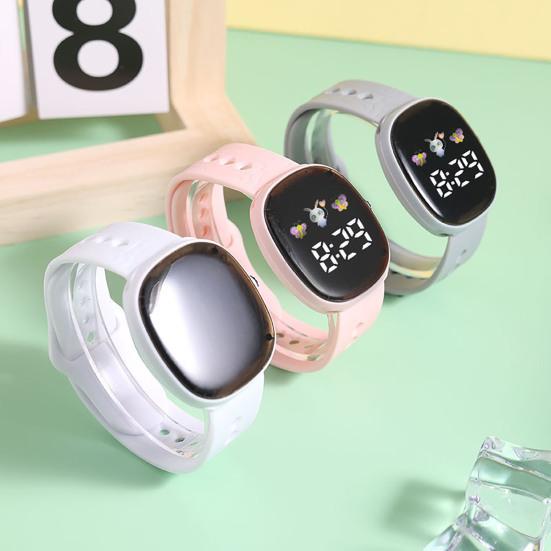 Светодиодные электронные часы Square Life, водонепроницаемые регулируемые мягкие силиконовые ремешки, спортивные наручные часы для мальчиков и девочек, подарок на день рождения