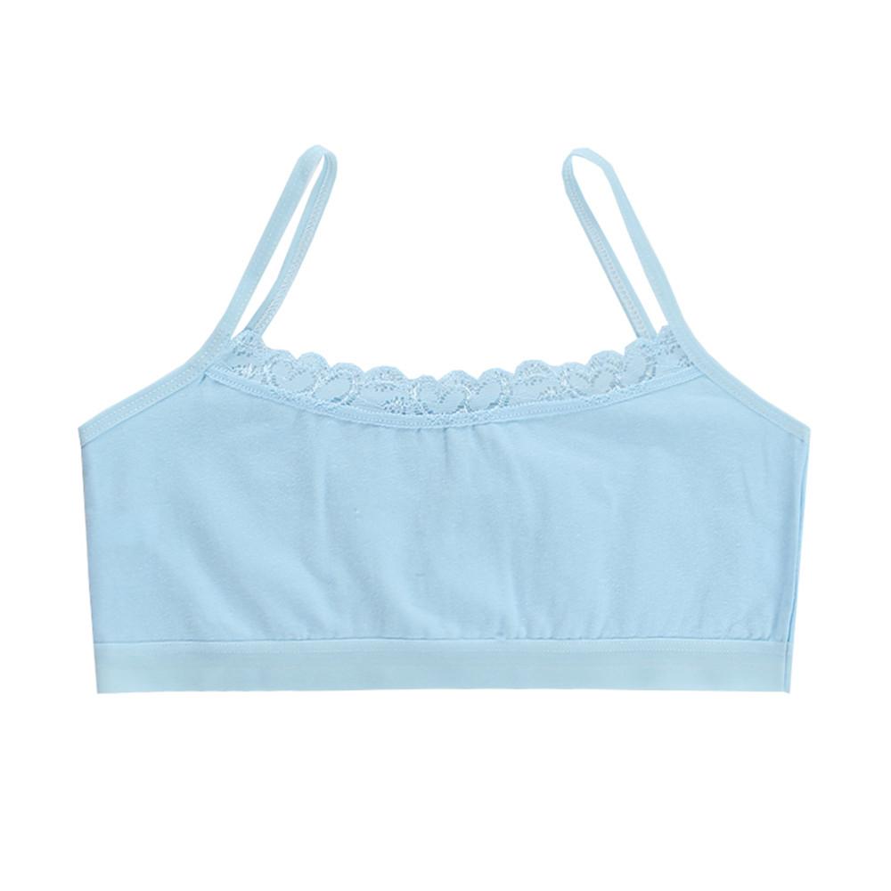 Girls Young Lace Bra Puberty Teenage Soft Cotton Underwear Training Bra Clothing