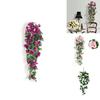 Luxurious 90cm Fake Silk Rose Vine Featuring Realistic Leaves Perfect For Festive Decor
