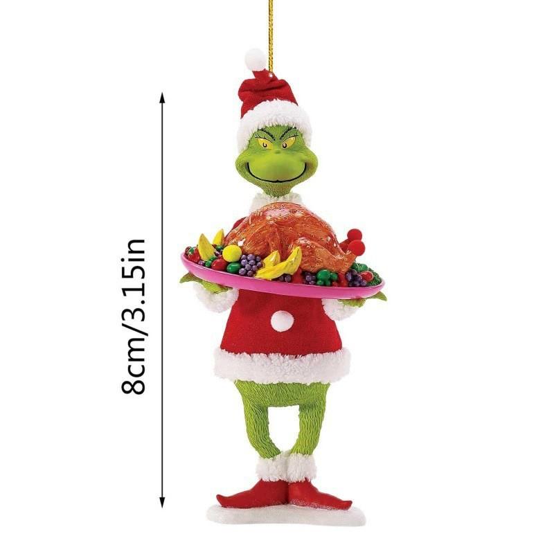 How The Grinch Stole Christmas Car Ornament With Acrylic Material For Holiday Decor