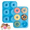 Silicone Donut Mold 6 Doughnuts Food Grade Non-Stick Silicone Baking Pan Dishwasher Safe Heat Resistant and Microwave Safe Mould