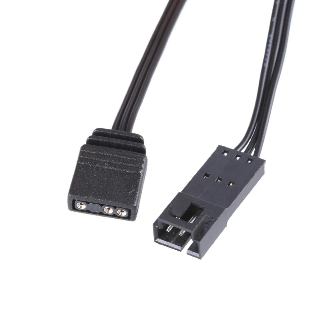 Удлинительный кабель для светодиодной ленты RGB 25 см/9,84 дюйма, разъем «папа-мама» 4-контактный, 3-контактный, для моддинга ПК, HDLL120, вентилятор, подсветка