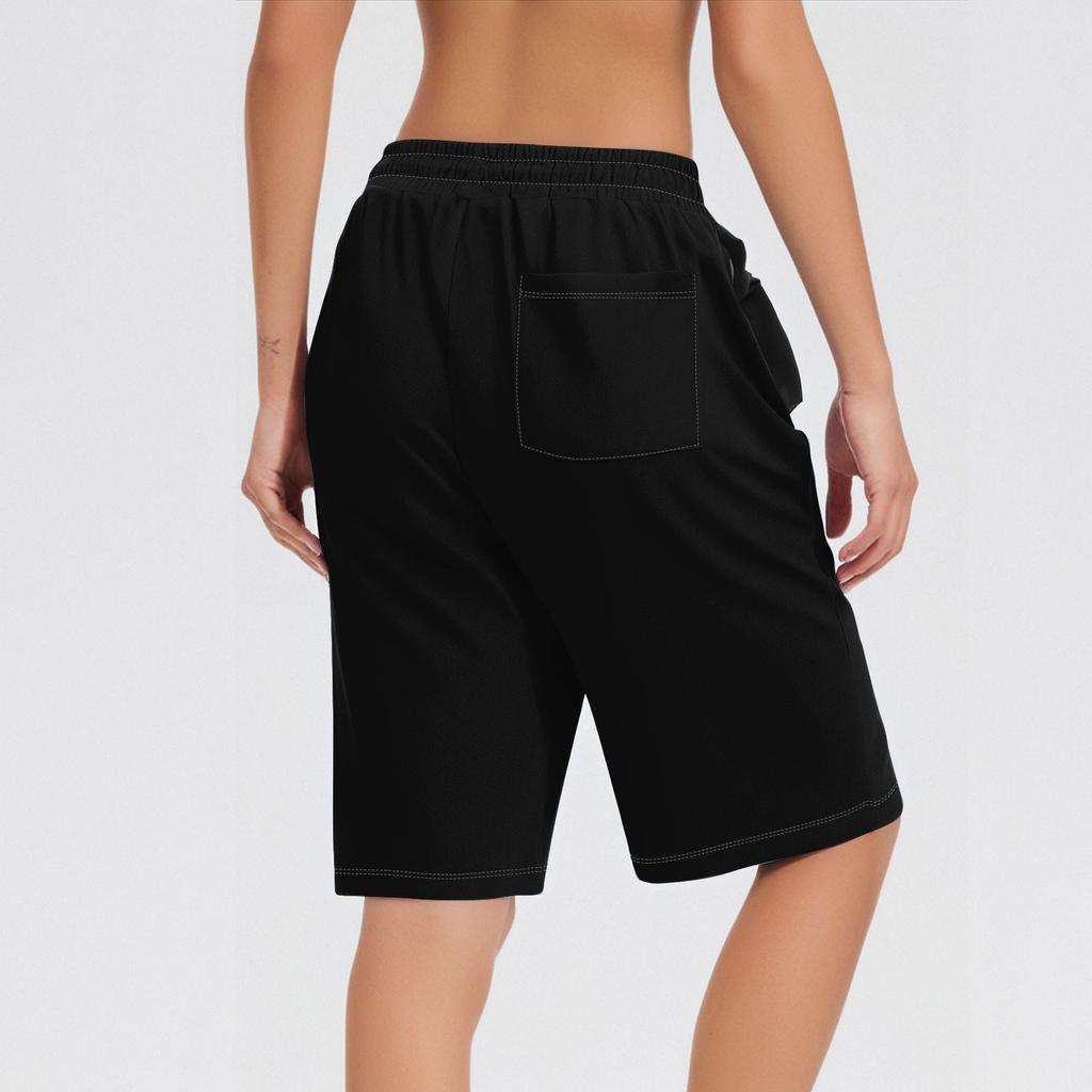 Шорты для женщин, однотонные, для тренировок, бега, мягкие, для йоги, с карманами