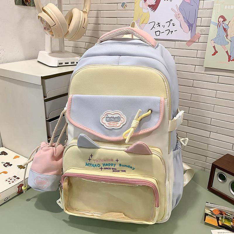 Школьный рюкзак высокая ценность инс для девочек-подростков старшеклассниц большая вместимость милый боль дофамин спина