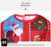 Kids Santa Claus Christmas Costume with Candy Cane Gift Box - Perfect for Parties and Performances