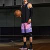 Li Ning Свободные шорты с принтом, мужские штаны, розовые, фиолетовые, синие, AAPS031-2