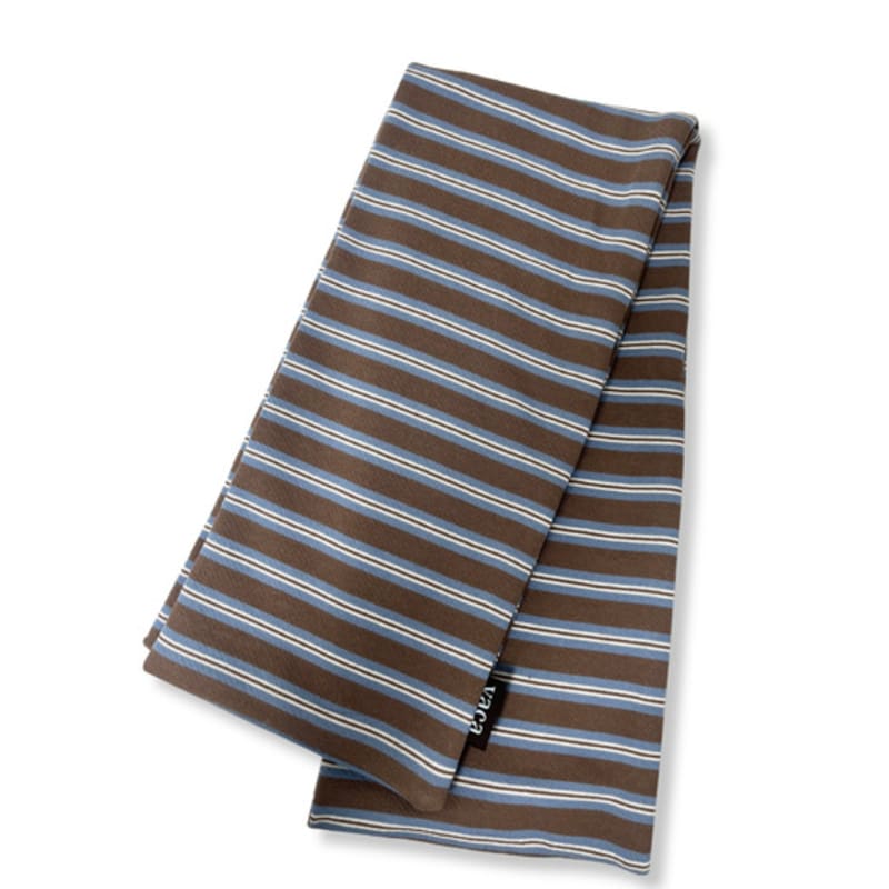 vaca. BROWN STRIPE MUFFLER