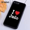 Krajews I LOVE Janpan Judo Original Phone Case Cover For IPhone 18 17 Air 16 15 14 plus 11 12 13 pro max coque Fundas
