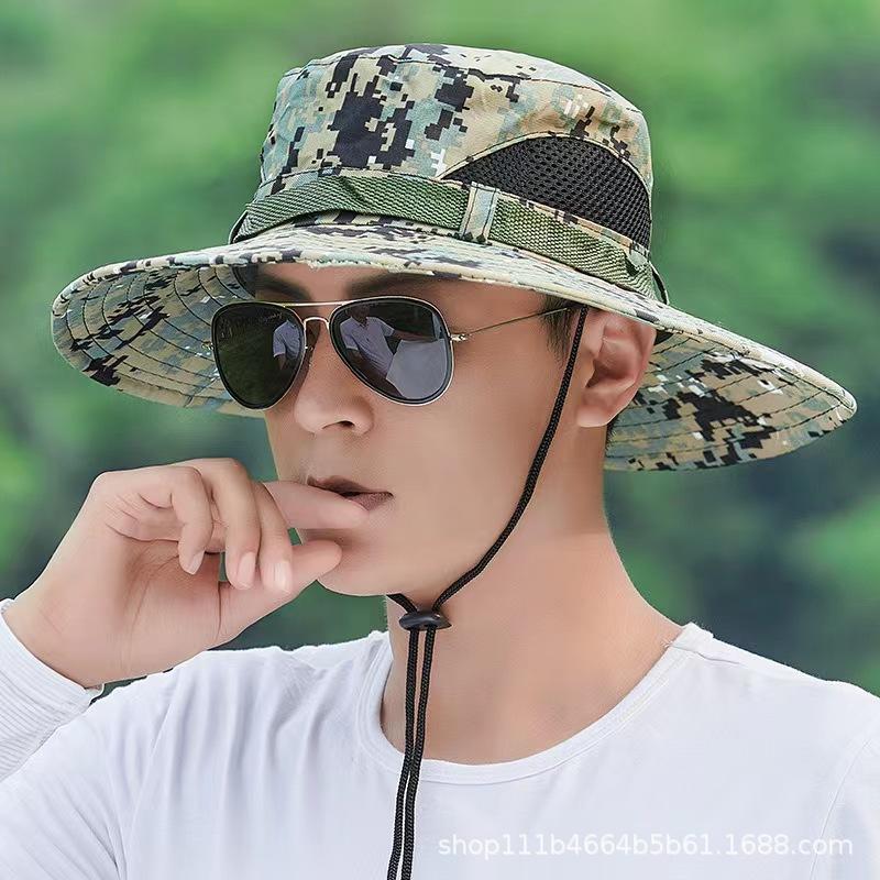 Sun Protection Hat Hat Men's Summer Fishing Hat Sun Protection Sun Hat Breathable Summer Men's Bucket Hat Mountaineering Hat