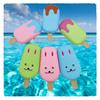 Water Gun Toy Children's Pull-out Ice-popsicle Water Cannon Beach Bathroom Parent-child Water Gun Smiley Ice Cream