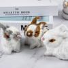 Мини реалистичный милый плюшевый кролик мех реалистичное животное пасхальный кролик модель подарочная игрушка