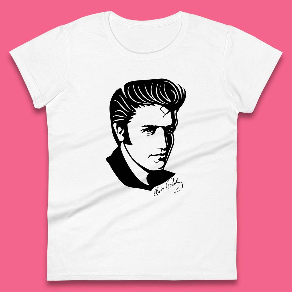 Elvis Presley American Singer King Of Rock And Roll Elvis Presley Lovers Womens Tee T Shirt Mens Tops Unisex Top