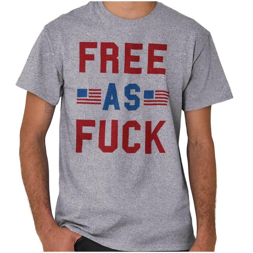 Free AF Freedom Patriotic Attitude Political Womens or Mens Crewneck T Shirt Tee