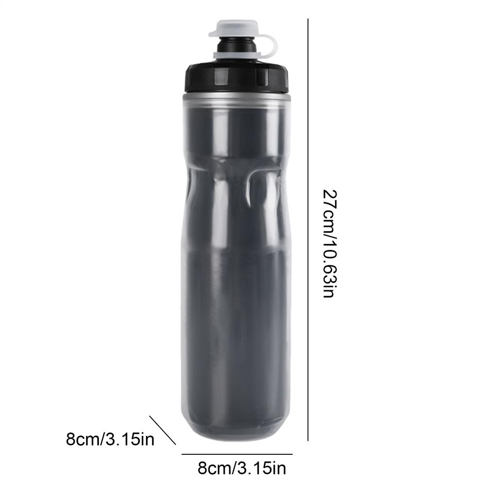 Бутылка для воды для спортзала 720 мл, термоизолированная, многоразовая, для гидратации, термоизолированная велосипедная бутылка для воды для езды на велосипеде, катания, бега, спортзала, на открытом воздухе