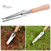 5-in-1 Garden Trowel Stainless Steel Weed Remover with Wooden Handle Multipurpose Hand Weeder for Easy Weed Removal Planting Transplanting