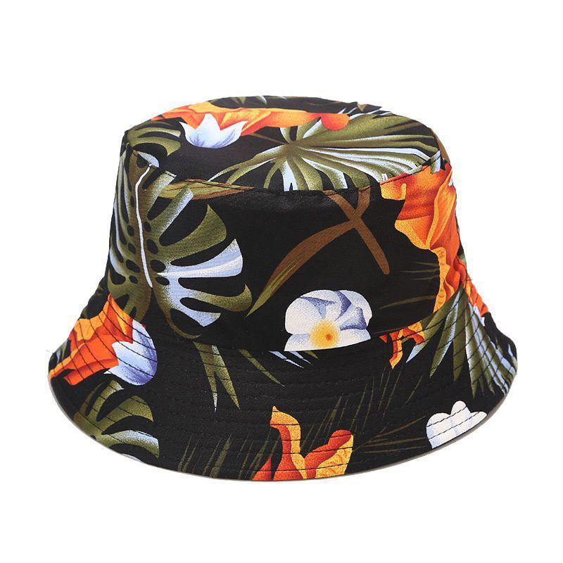 Fisherman's Hat Women's Printed Double-sided Sun Hat Summer Outdoor Travel Foldable Basin Hat