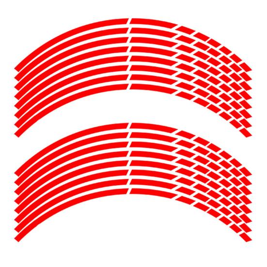 16Pcs Car Motorcycle Bicycle Wheel Rim Reflective Sticker Tape Strip Decal Decor