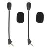 2 шт. Замена микрофона для игровой гарнитуры Kingston HyperX Cloud Alpha Wireless с шумоподавлением, 3,5 мм съемный микрофон-штанга