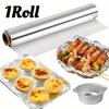 5m/10m/20m Disposable Tin Foil Paper Food-grade Baking Paper  for Air Fryer Oven BBQ Accessories