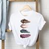 Tee Shirt Lady Love Heart Eye Lashes Clothes Female T Women Top Short Sleeve Casual Fashion Tshirt Summer Graphic T-shirts