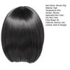 Women Boboo Wigs with Bangs Natural Look High Temperature Silk Short Hairpiece Long-Lasting Wear Fashion Fluffy Black/Brown Wig Headgear Hair Product