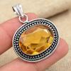 Citrine Gemstone 925 Sterling Silver Handmade Jewelry Beautiful Charming Pendant
