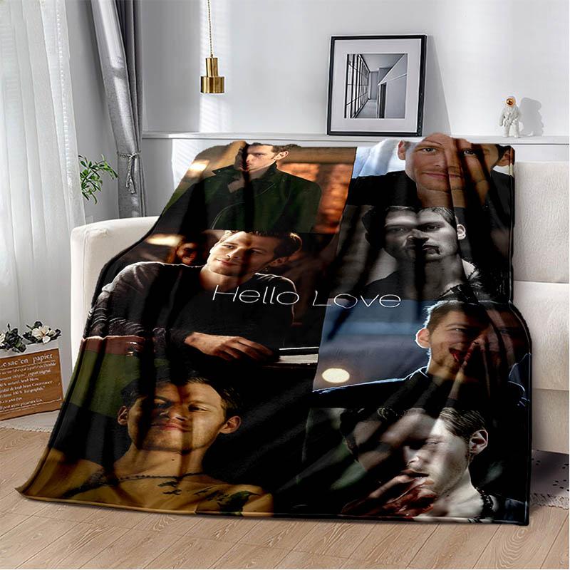 3D Klaus Mikaelson printed blankets picnic blanket Warm Flannel blankets Soft and comfortable blanket bed linings Birthday Gift