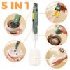 5 в 1 щетка для чашки с губкой, скребок для глубокой очистки, гаджет, высококачественный материал, сетка, вращающиеся инструменты для чистки домашней кухни