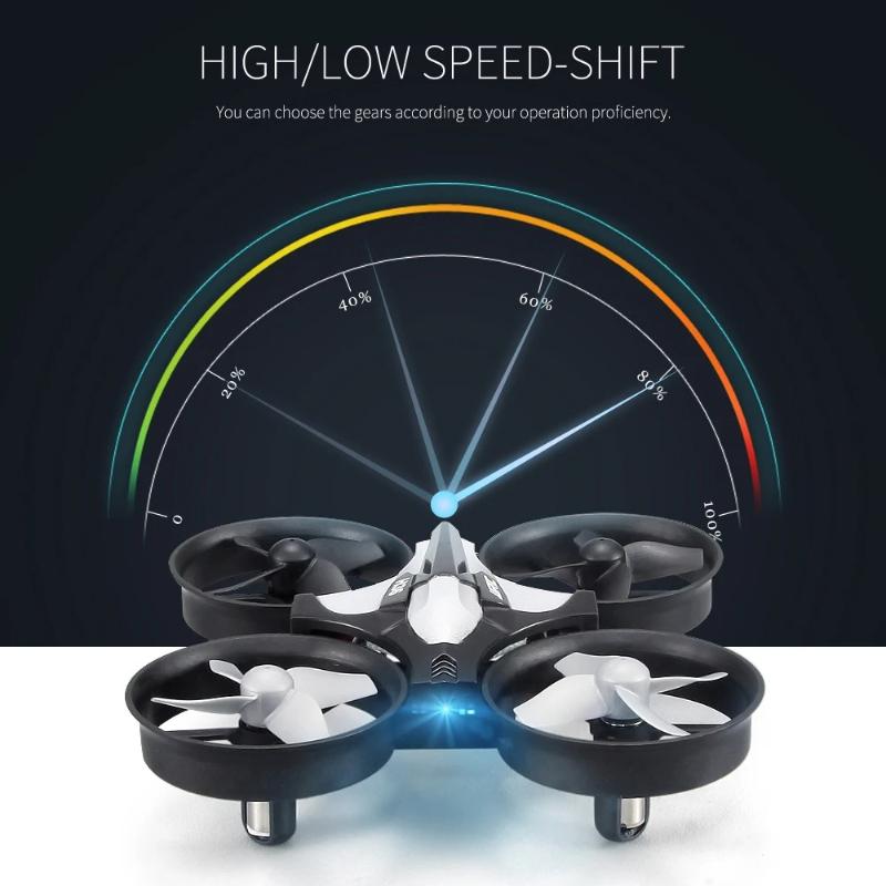 Genuin H36 Mini Drone with Light Remote Control Ship 3 Modes 2.4G Quadcopter 360° Flips and Rolls Helicopter UAV Rc Full-coverage Protective Ring