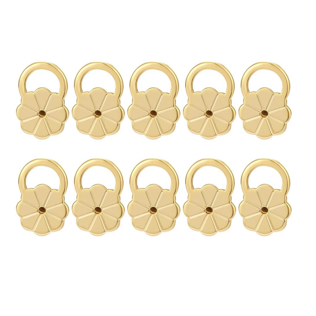 10 шт. Поддержки для подъема серег Гипоаллергенные Подъемники мочек ушей Регулируемые Удобные Задники для серег для Женских Украшений