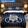 3PCS FC Porto  Design Printed Soft Bedding Set,Including 1pc Duvet Cover And 2pcs Pillowcases Perfect for Bedroom, Dormitory, Fan gift