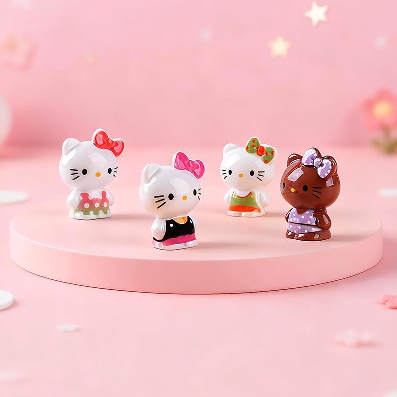 15/45PCS Colorful Cat Resin Desktop Decor DIY Desktop Decoration Office Cultural and Creative Healing Cute Gift
