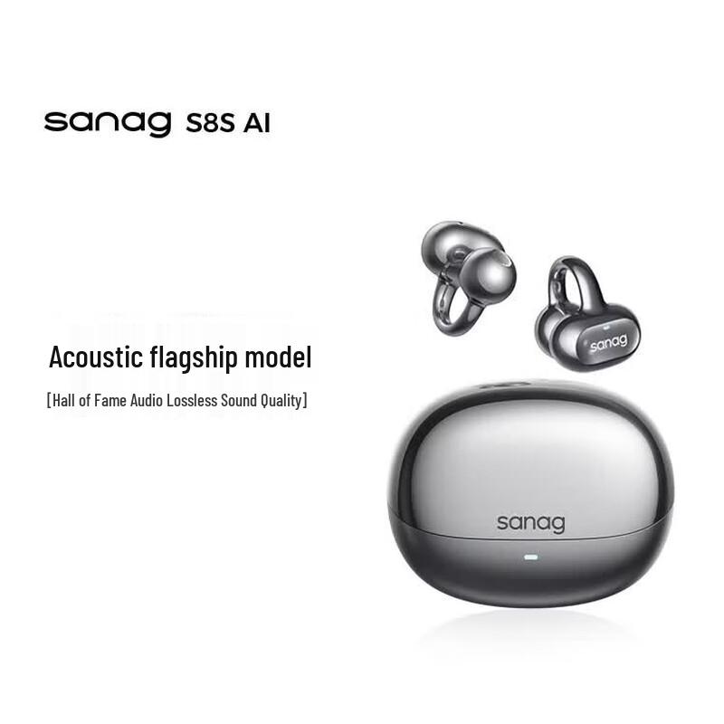 Беспроводные наушники-клипсы SANAG S8S с ИИ