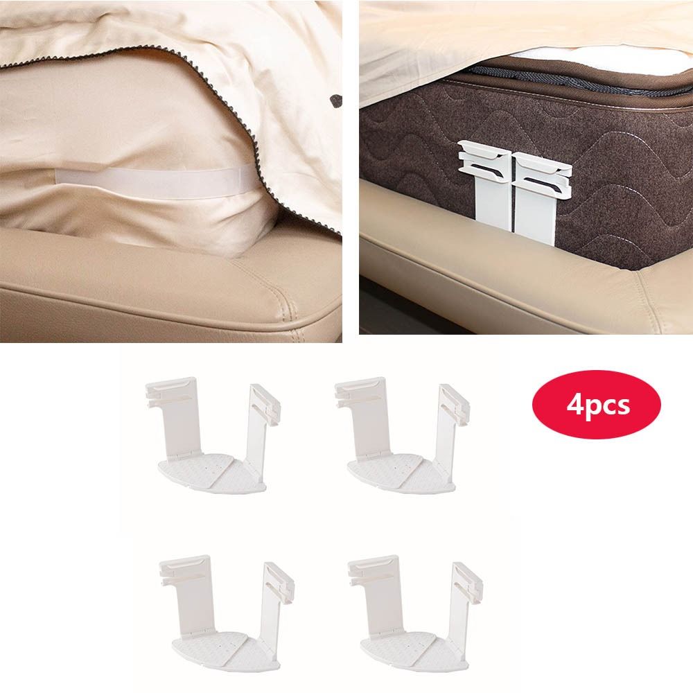 4pcs Foldable Bed Sheet Holder Invisible Bed Sheet Grippers  Anti Displacement Fixing Tool