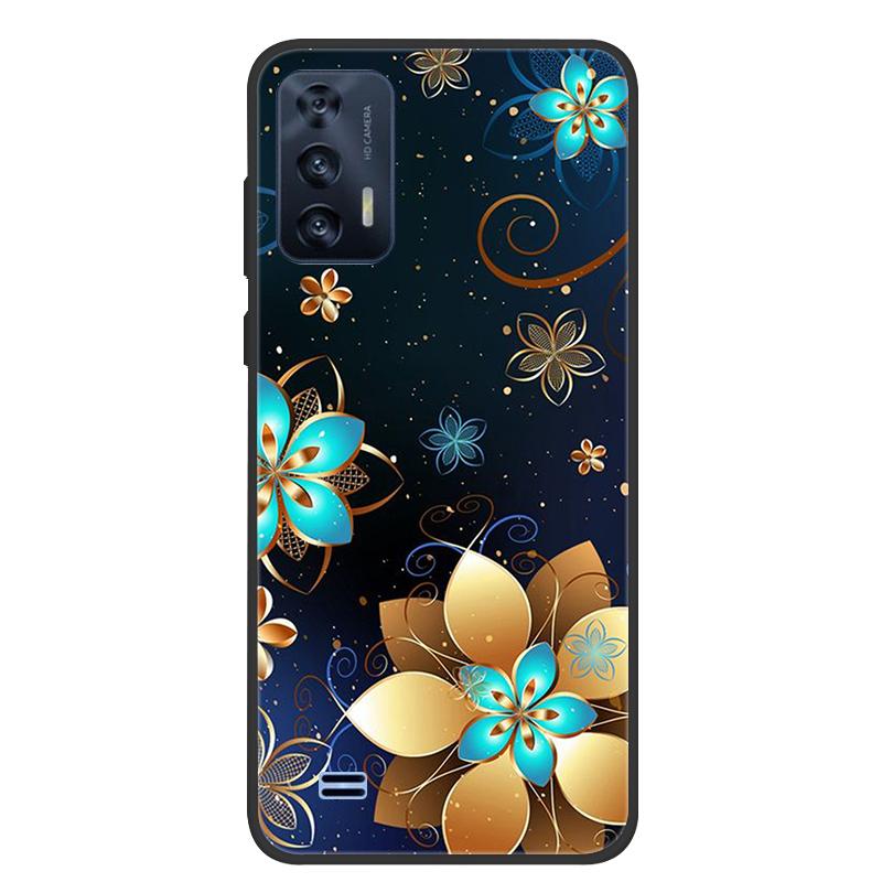 For OUKITEL C31 Case Butterfly Painted Soft Black Silicone Bumper Phone Cover for Oukitel C31 C 31 OukitelC31 Case Coque Fundas