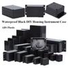 New 1pcs Waterproof Black DIY Housing Instrument Case ABS Plastic Project Box Storage Case Enclosure Boxes Electronic Supplies