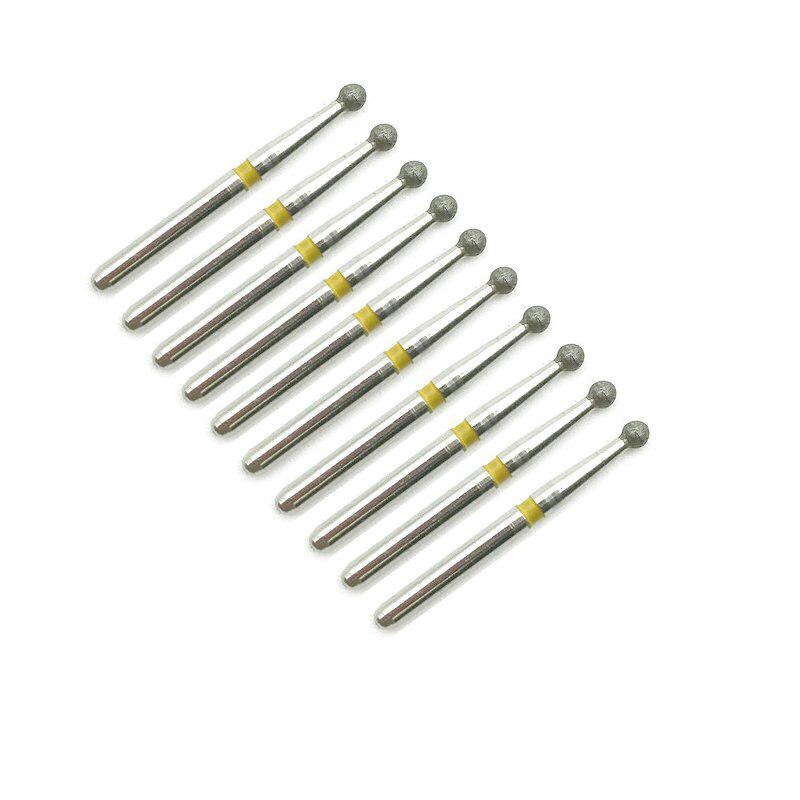 10 шт./комплект, стоматологические алмазные фг, высокоскоростные боры с хвостовиком 1,6 мм, сверхтонкие полиры, стоматологические инструменты BR-40EF