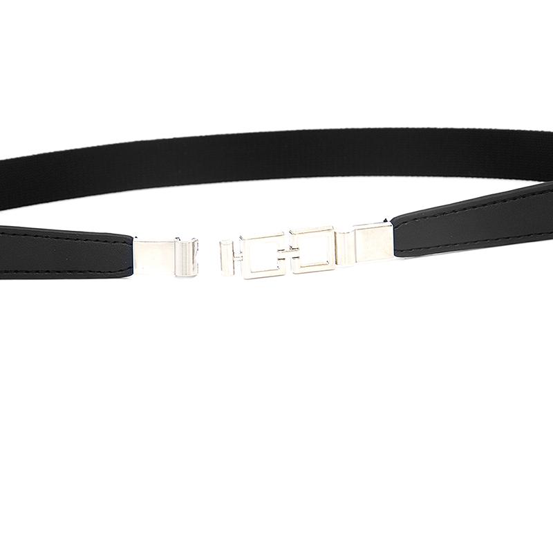 Женский поясной ремень, узкий эластичный пояс для платья, тонкий пояс с пряжкой для платья