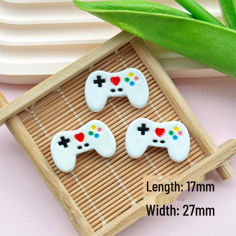 Мультяшный глянцевый игровой контроллер DIY смоляные украшения аксессуары чехол для телефона крем клей патч материалы