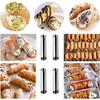 LMETJMA 33Pcs Cream Horn Mold Cannoli Forms Tubes Kit Stainless Steel Baking Cones Pastry Roll Horn Croissant Mold Sets JT163
