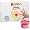 PRIMO 222TD6G Finger Paint In 250g Jar, 6 Colors.