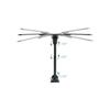 Support mural plat TooQ - Extensible 40cm - VESA 400x400 - 30kg max - Noir