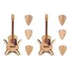Wooden Guitar Pick Holder Guitar Pick Box with Stand Acoustic Guitar Pick Box Elegant Guitar Pick Storage Container for Players