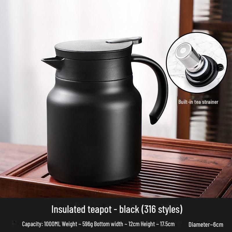 Чайник большой емкости из нержавеющей стали 316 с изоляцией для дома или офиса